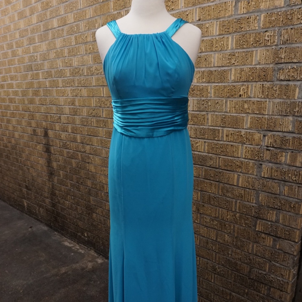 Davids bridal size 8 teal gown